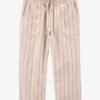 Toddler Striped Pull-On Cotton Pants - Tan